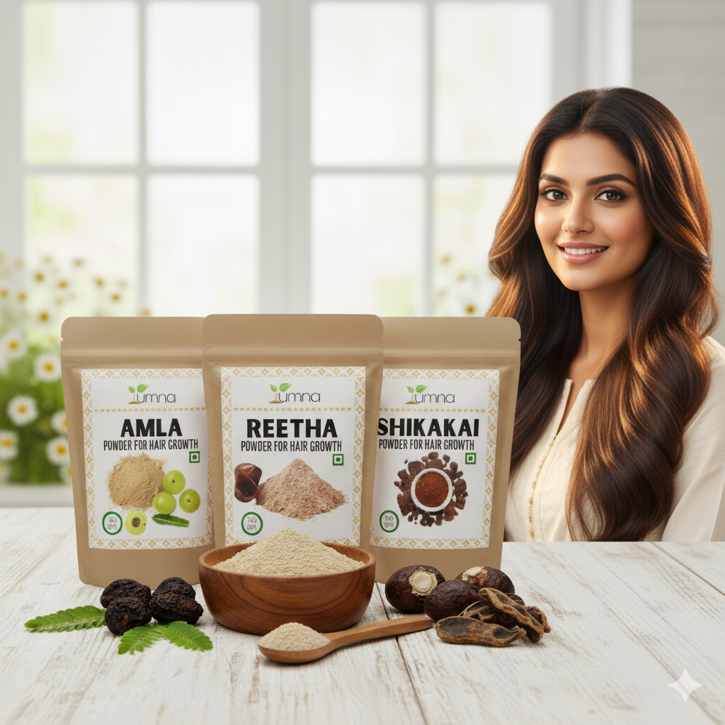 Amla Reetha Shikakai Powder Combo