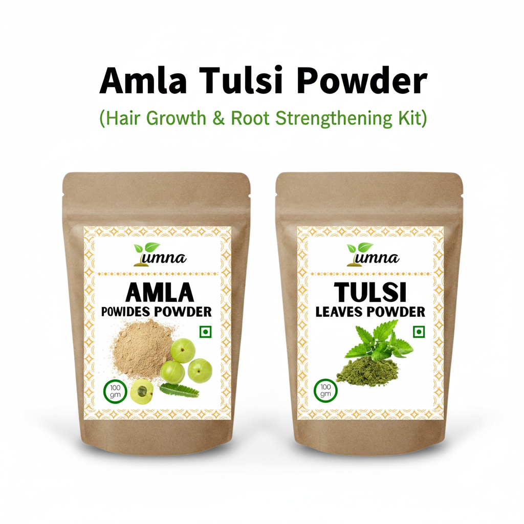 Amla Tulsi Powder for Hair Fall Control & Scalp Detox