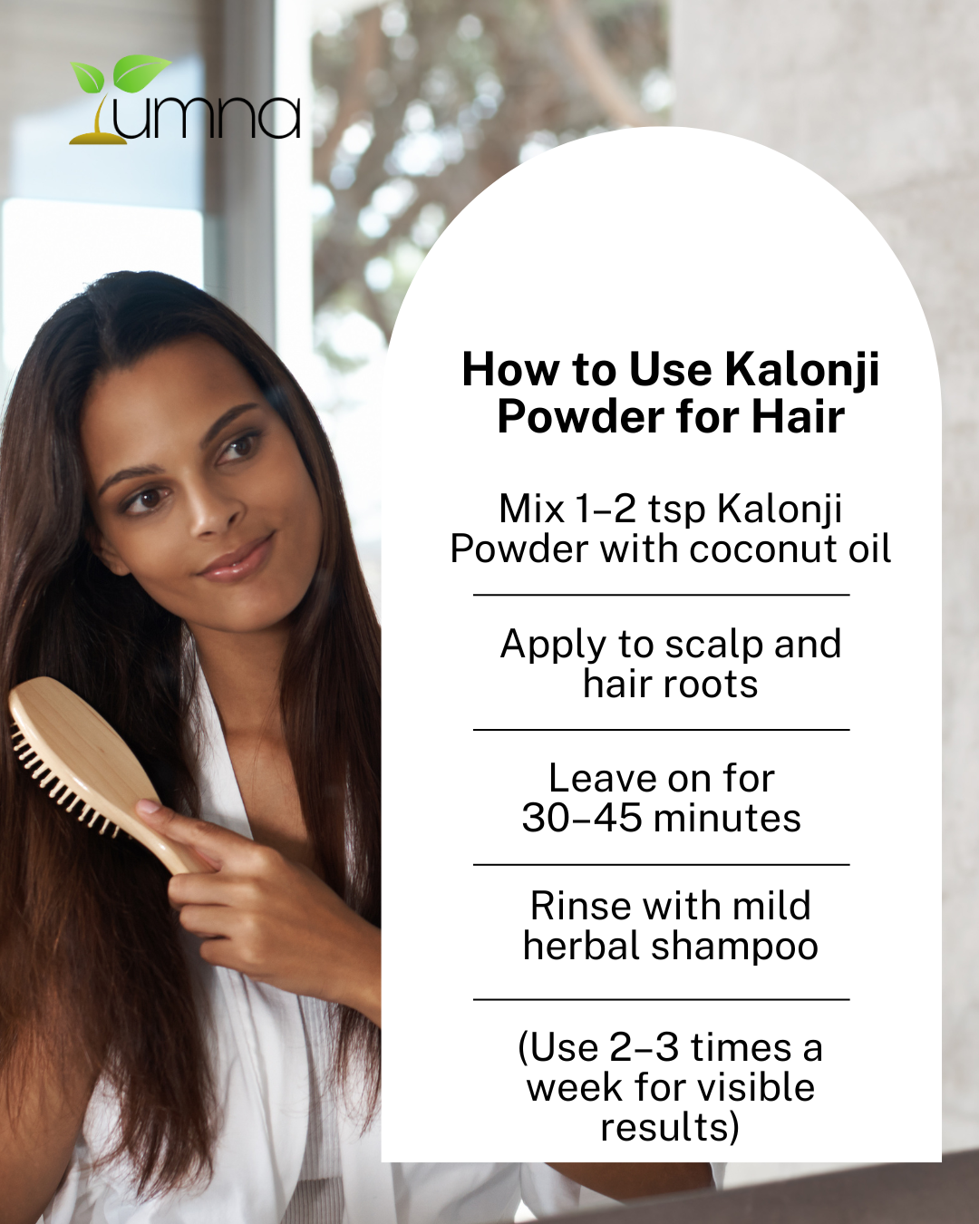 Yumna Herbal's Kalonji Powder for Hair Growth - 100g