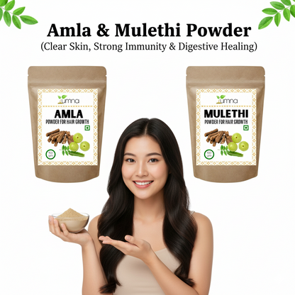 Amla Mulethi Powder for Clear Skin, Strong Immunity & Digestive Healing