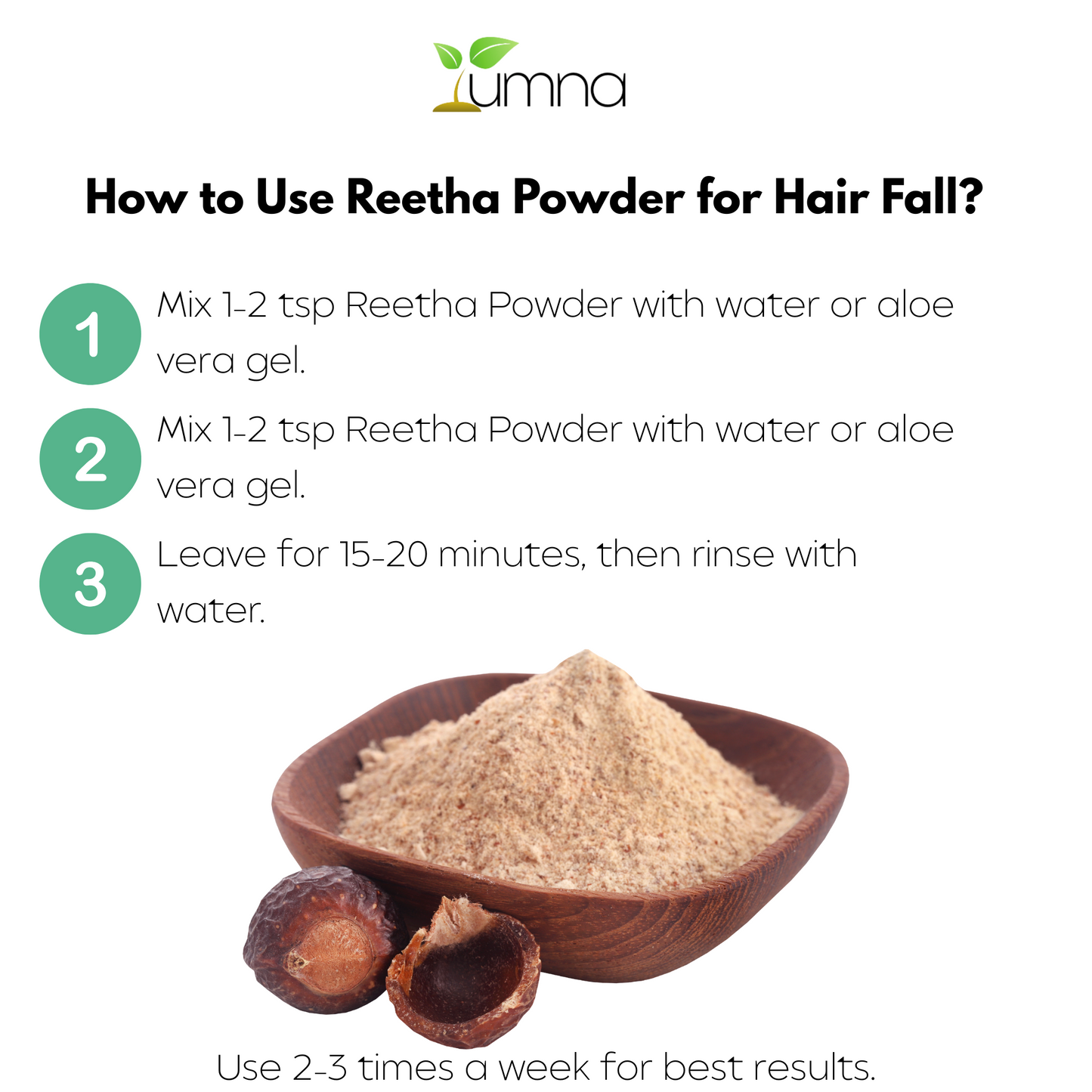 Yumna Herbals Reetha Powder – 100g