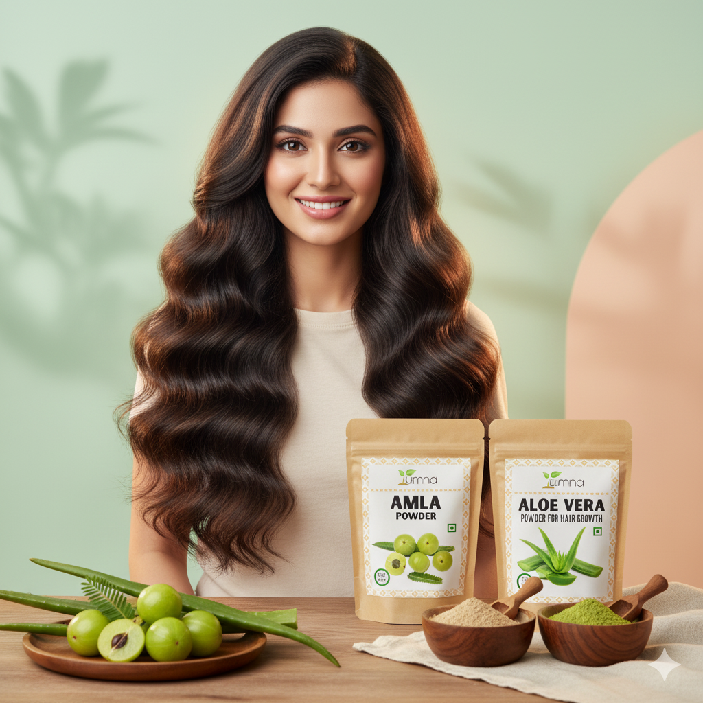 Amla Aloe Vera Powder - Hair Fall Control & Deep Conditioning Kit
