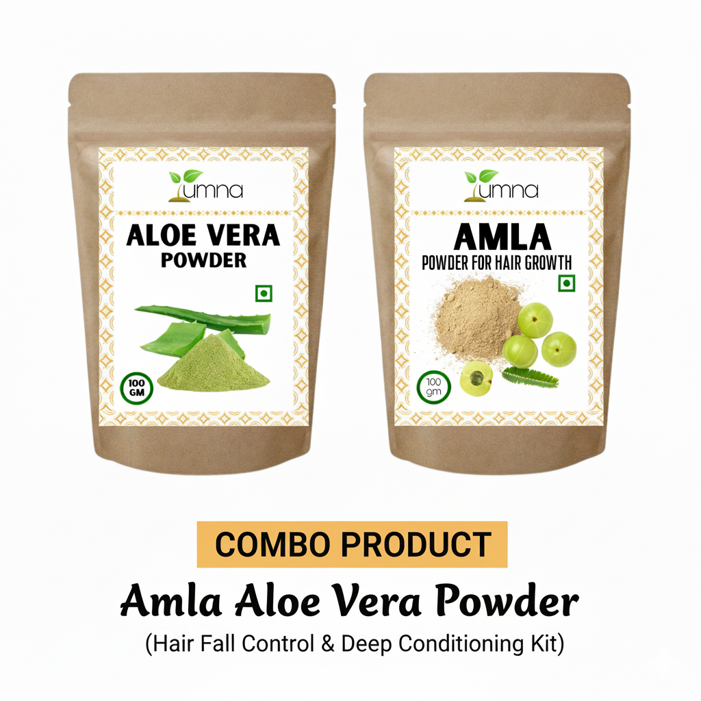 Amla Aloe Vera Powder - Hair Fall Control & Deep Conditioning Kit