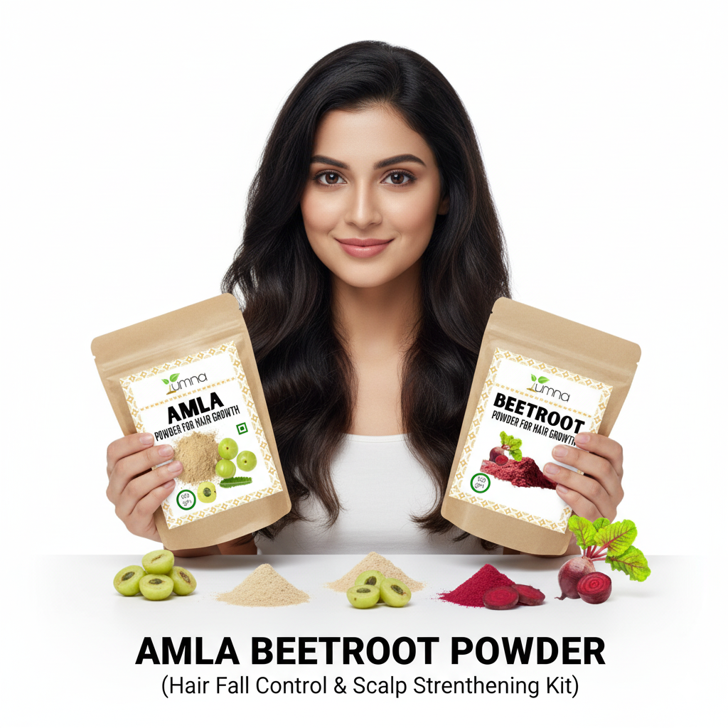 Amla Beetroot Powder - Hair Fall Control & Scalp Strengthening Kit