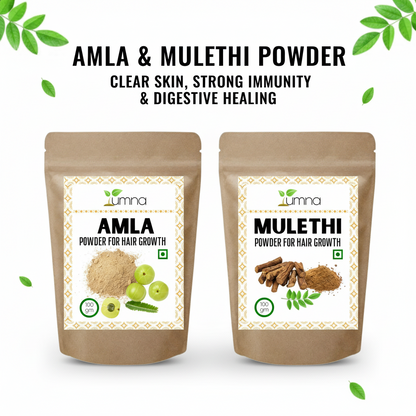 Amla Mulethi Powder for Clear Skin, Strong Immunity & Digestive Healing