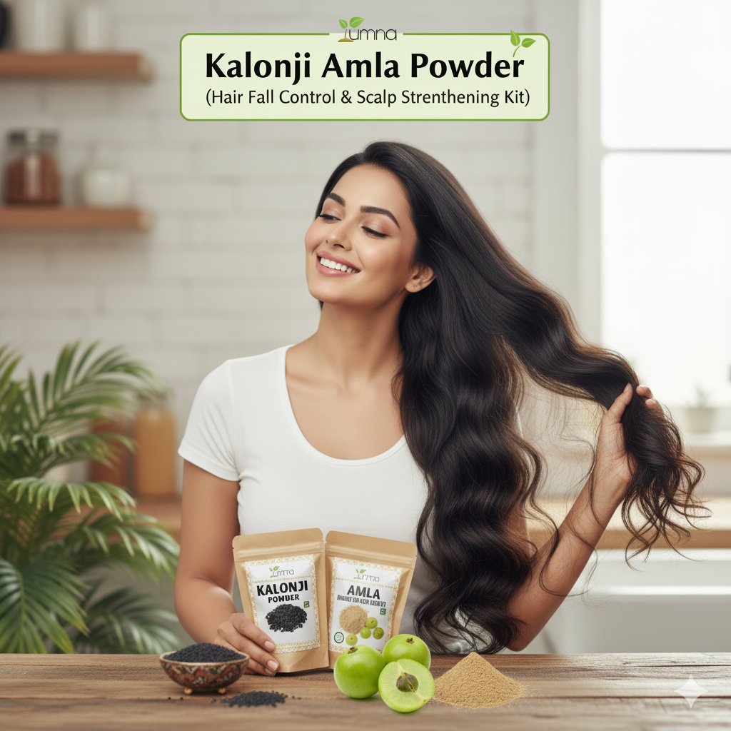 kalonji amla powder for hair fall