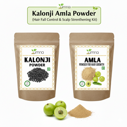 Yumna Kalonji Amla Powder - Hair Fall Control & Root Strengthening Kit
