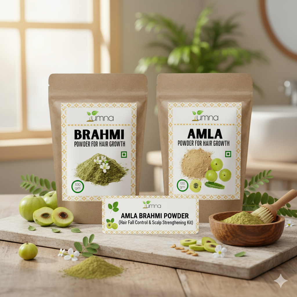 Amla Brahmi Powder - Hair Fall Control & Scalp Strengthening Kit